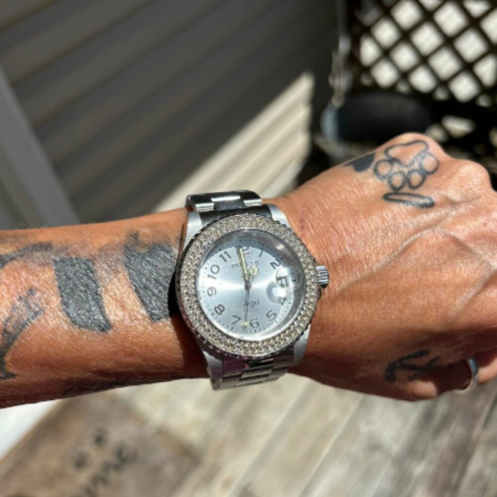 Invicta Women’s Angel Diver Quartz Diamond Accented Stainless Steel Watch